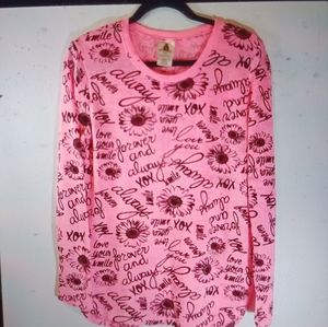 JL pink knit top. Large junior 11/13